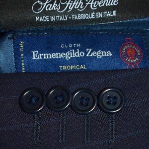 42S Ermenegildo Zegna Cloth x Black Saks SUIT